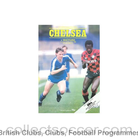 1986 - Chelsea v Watford official programme 01/11/1986