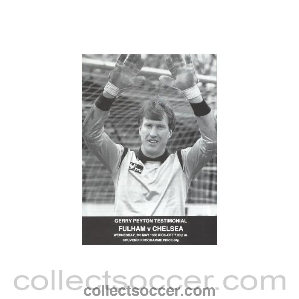 Fulham vChelsea official programme 07/05/1986 in mint condition ...