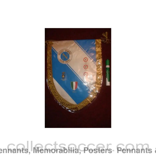 1986 - Naples 1986-1987 large Pennant once property of the football referee Neil Midgley