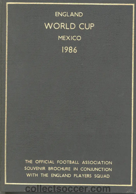 1986 World Cup Rare Hardback Programme issued by the FA - Fully Signed