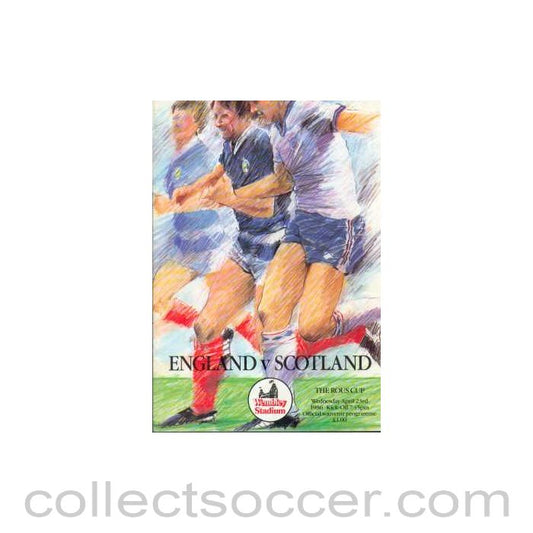 1986 England V Scotland Programme 23/04/1986