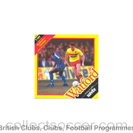 1987 - Watford vChelsea official programme 14/04/1987