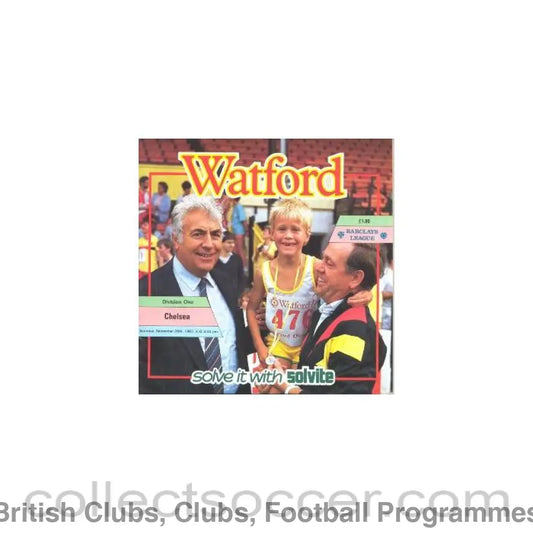 1987 - Watford vChelsea official programme 26/09/1987