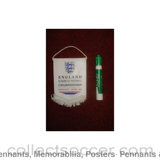 1988 - England - European Championship in Germany in June 1988 - Pennant once property of the football referee Neil