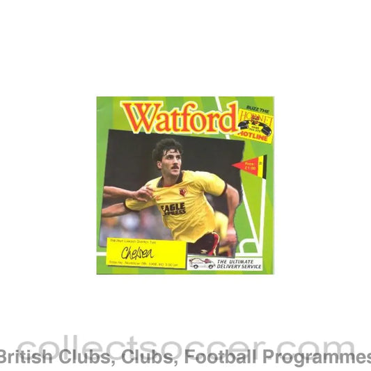 1988 - Watford vChelsea official programme 05/11/1988