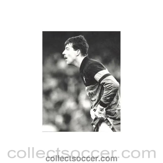 1989 - Nigel Martyn - Crystal Palace goalkeeper - black and white photograph of November 1989