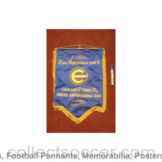 1989 - Professional League Series C Italy Series C Under 21 English Semi-Professional Team La Specia 1989 pennant
