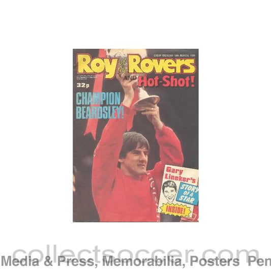 1989 - Roy of the Rovers - Hot-Shot! magazine of 18/03/1989 with plenty of football comics inside and a double page