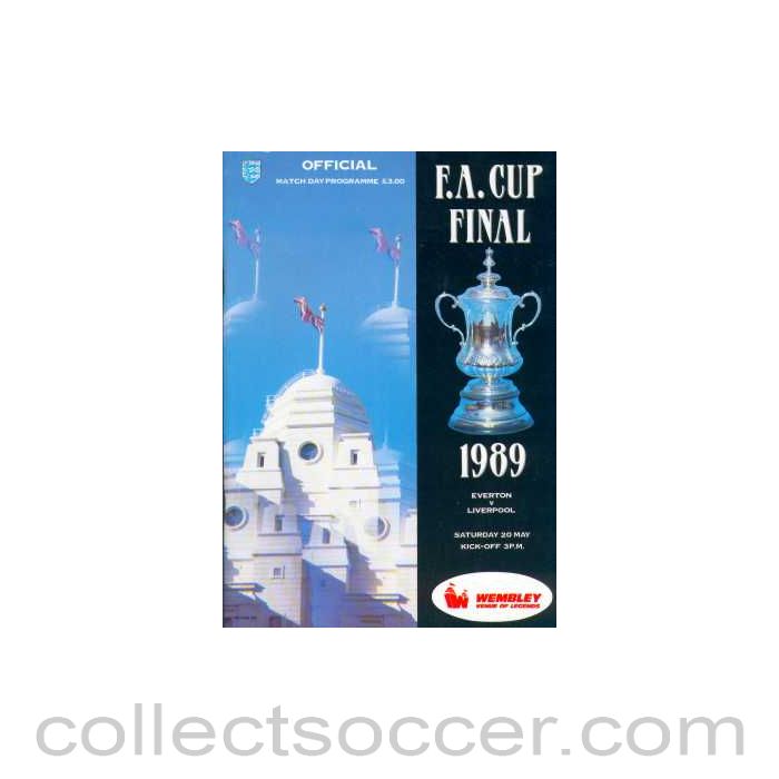 1989 FA Cup Final Programme Everton v Liverpool
