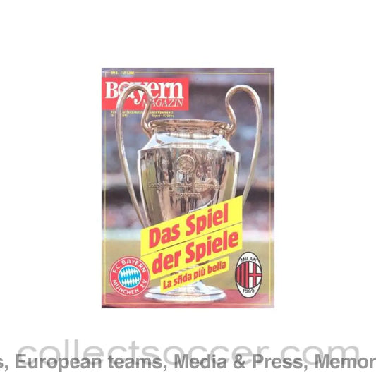 1990 - Bayern Magazine European Cup Special Issue of Bayern Munich Football Club about the match Bayern Munich v Milan