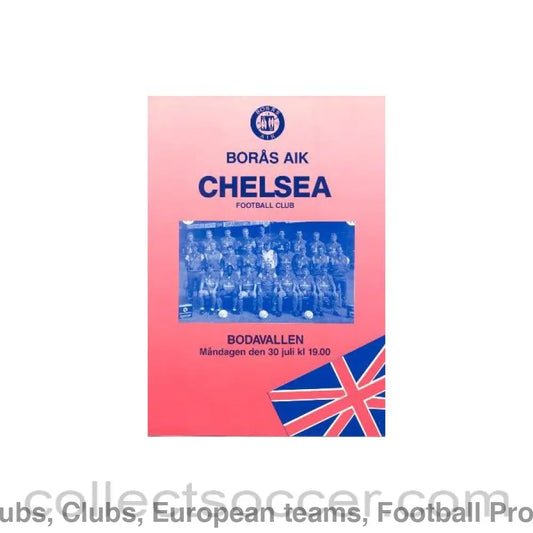 1990 - Boras Aik v Chelsea official programme 30/07/1990