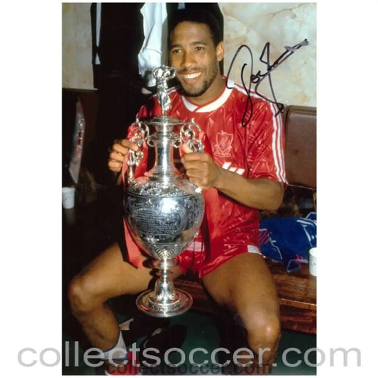 1990 - Liverpool - John Barnes Original Autographed Photo - Collect Soccer