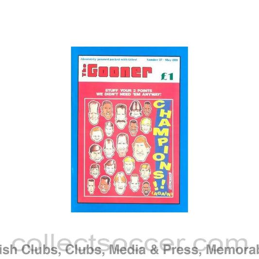 1991 - Arsenal - The Gooner magazine of 27/05/1991