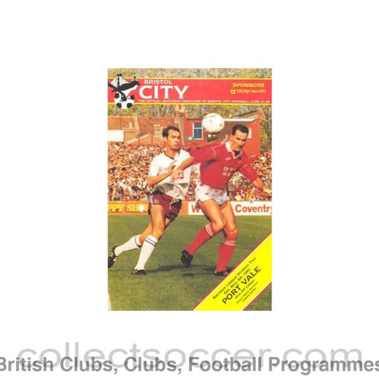 1991 - Bristol City v Port Vale official programme 04/05/1991 Football League