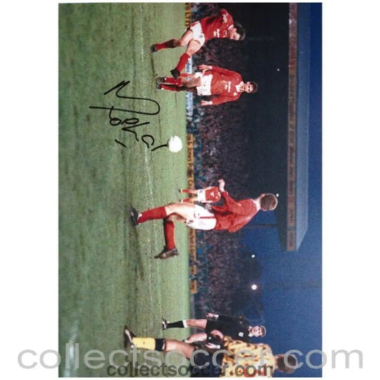 1992 - Mickey Thomas Wrexham Original Autographed Photo - Collect Soccer