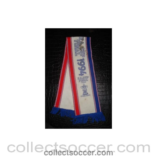 1994 - Chelsea scarf 1994 FA Cup Final - Collect Soccer