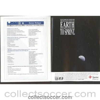 1994 World Cup Gameday Programme - Detroit Edition. - Collect Soccer