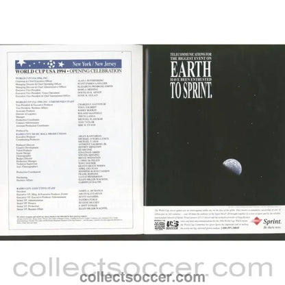1994 World Cup Gameday Programme - New York Flag Edition - Collect Soccer