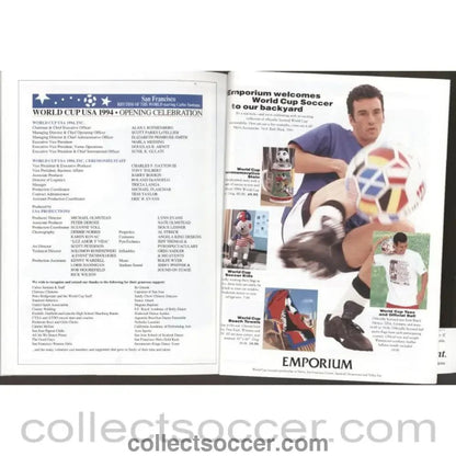 1994 World Cup Gameday Programme - San Franciso Flag Edition - Collect Soccer
