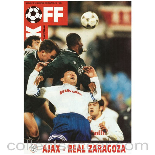 1995 Super Cup Final Official Programme Ajax v Real Zaraagoza