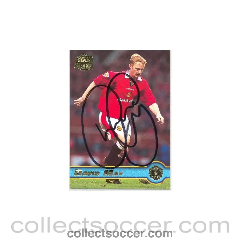 1996 - Manchester United David May autographed card