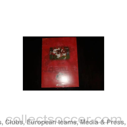 1997 - Milan v Chelsea press pack with a teamsheet 19/02/1997