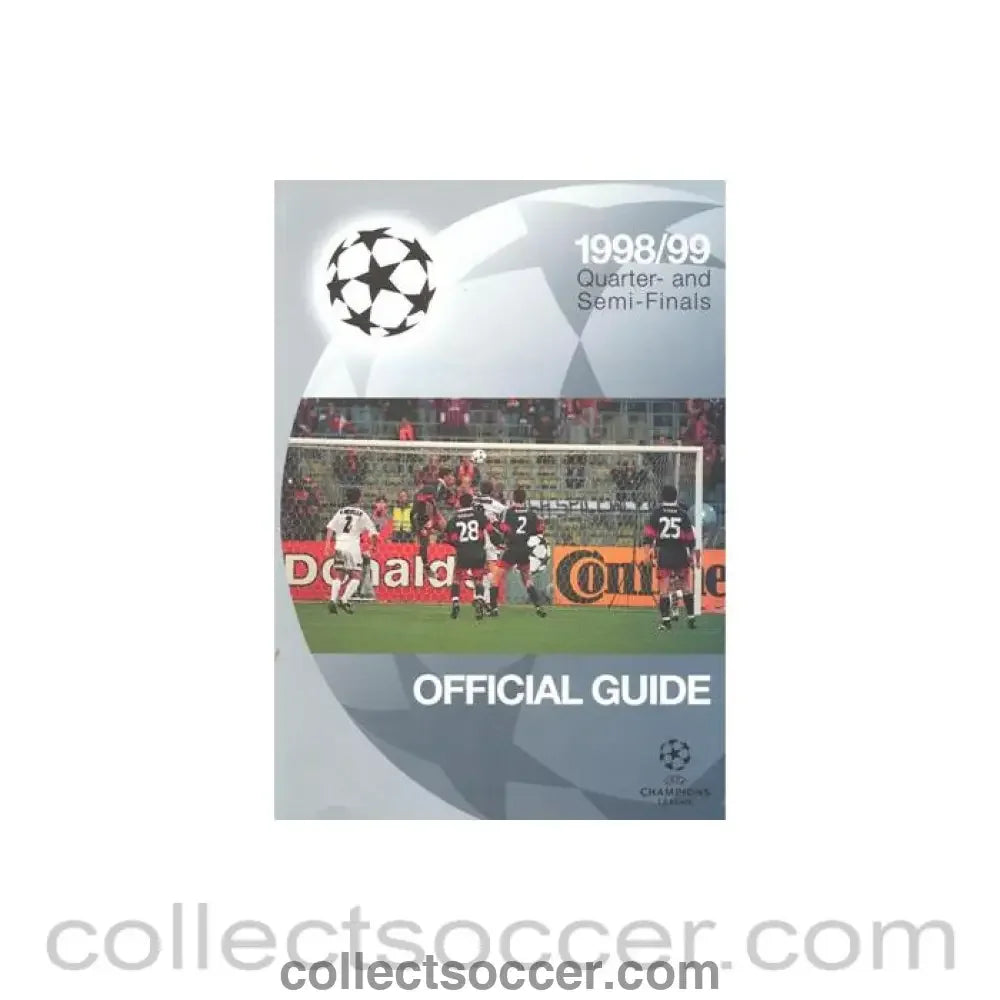 1998-1999 Champions League Official Guide Quarter- and Semi-Finals