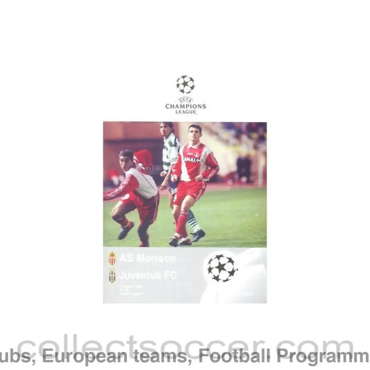 1998 Monaco v Juventus official programme 15/04/1998 Champions League