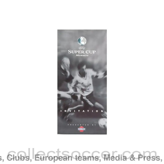 1998 - Real Madrid v Chelsea invitation 28/08/1998 Super Cup Monaco