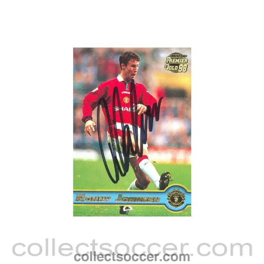 1998 - Ronny Johnsen - Defender Signed Card 1998
