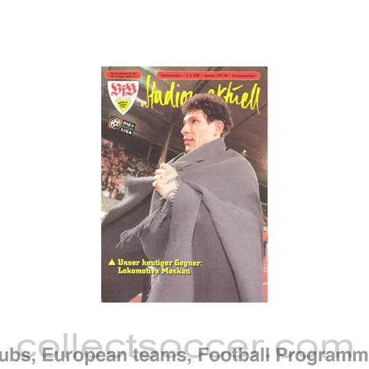 1998 Stuttgart v Lokomotiv Moscow official programme 02/04/1998 European Cup