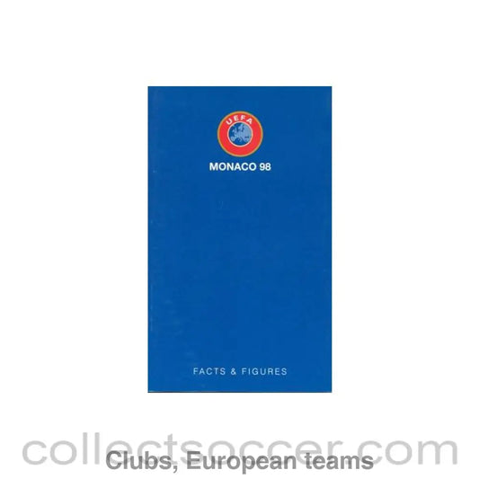 1998 - Super Cup 1998 in Monaco Facts & Figures brochure