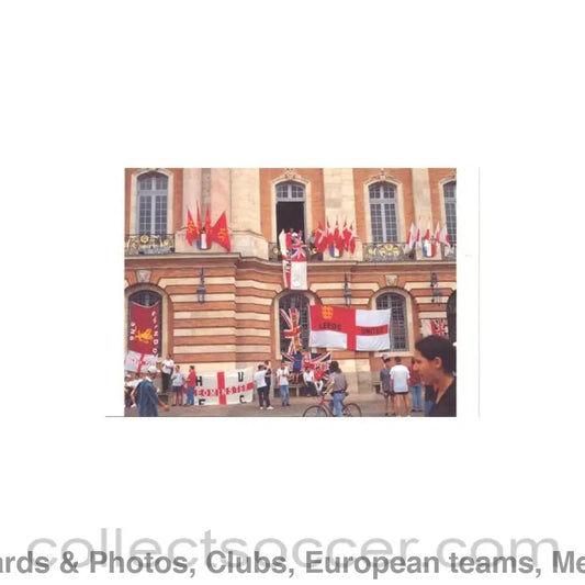 1998 World Cup in France England Touring Tribes Arrive at Toulouse postcard