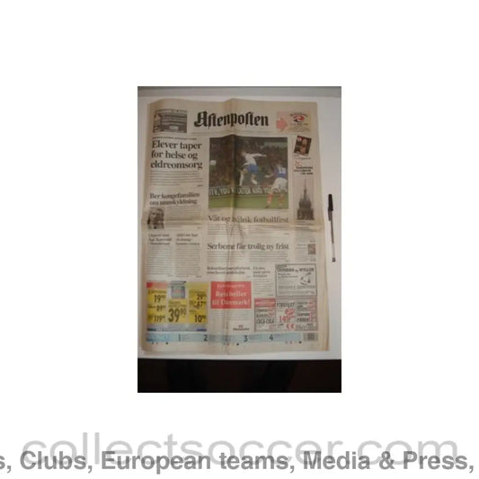 1999 - Aftenpolten newspaper of 19/03/1999 covering Valerenga v Chelsea