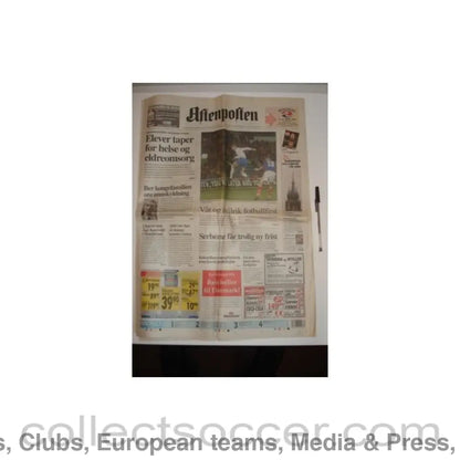 1999 - Aftenpolten newspaper of 19/03/1999 covering Valerenga v Chelsea