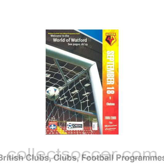 1999 - Watford vChelsea official programme 1999-2000