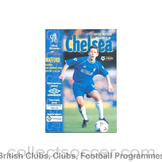 2000 - Chelsea v Watford official programme 26/02/2000 Premier League