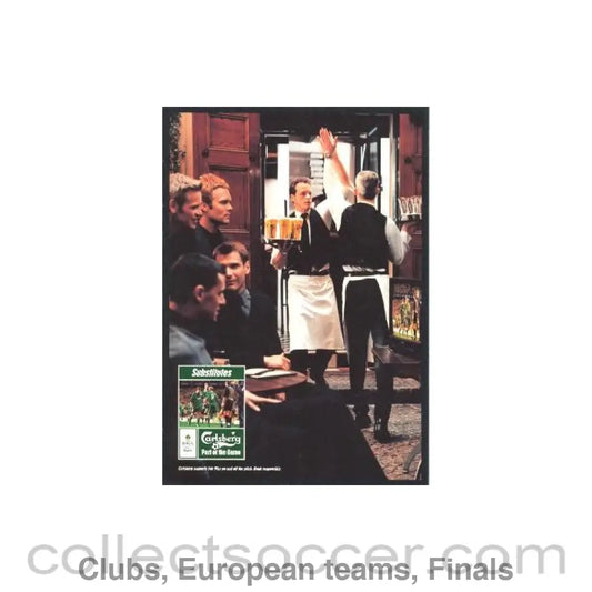 2001 - Carlsberg order form Win Tickets for the UEFA Super Cup Final 2001 in Monaco