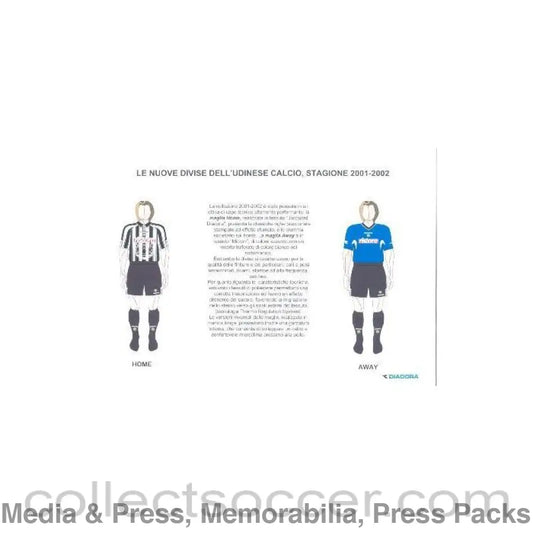 2001 - Italian Diadora press pack 2001-2002