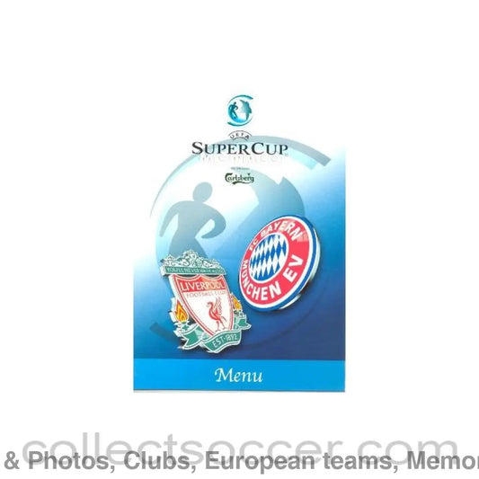 2001 Super Cup Monaco Menu