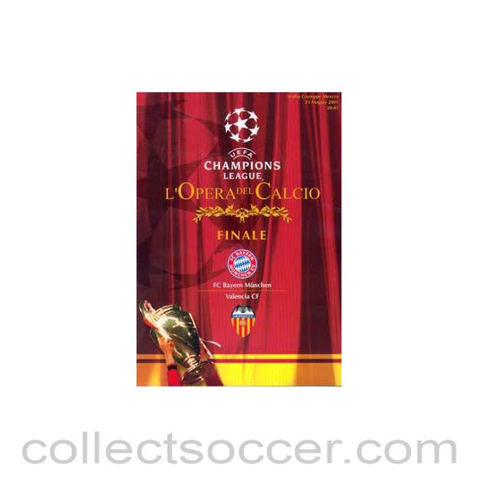 2001 Champions League Final Bayern Munich v Valencia Official Programme