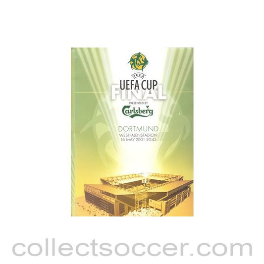 2001 UEFA Cup Press Pack Liverpool V Alaves, with update