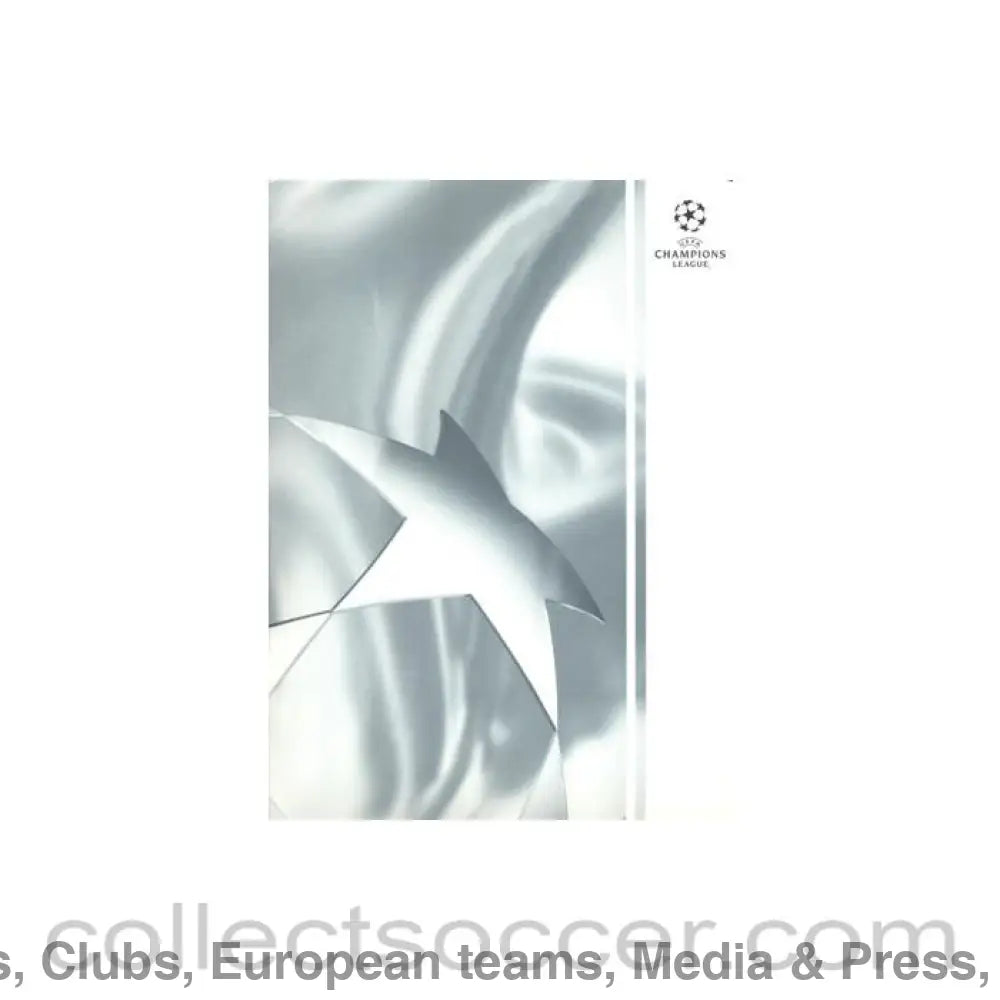 2002 - Manchester United v Olympiakos press pack 01/10/2002 Champions League