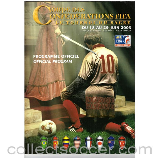 2003 Official Programme Confederation Cup Final