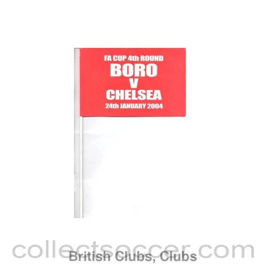 2004 - Scarborough v Chelsea Scarborough Evening News Flag 24/01/2004 F.A. Cup