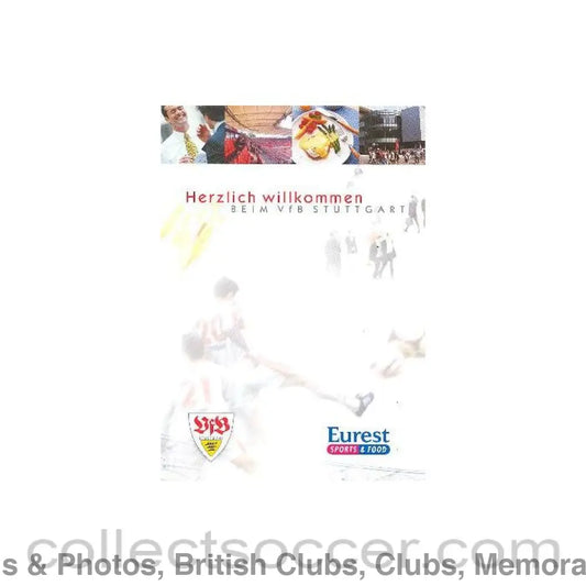2004 - Stuttgart v Chelsea 25/02/2004 Menu in German without cover