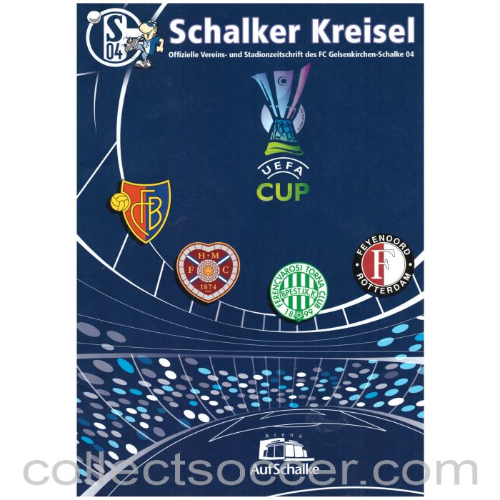 2004 Official Group Stage Programme Schalke  V Hearts