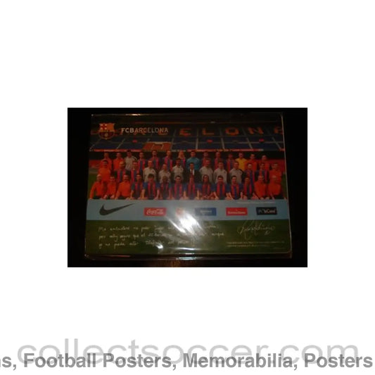 2005 Barcelona on Tour Japan poster card a sticker and some pictures
