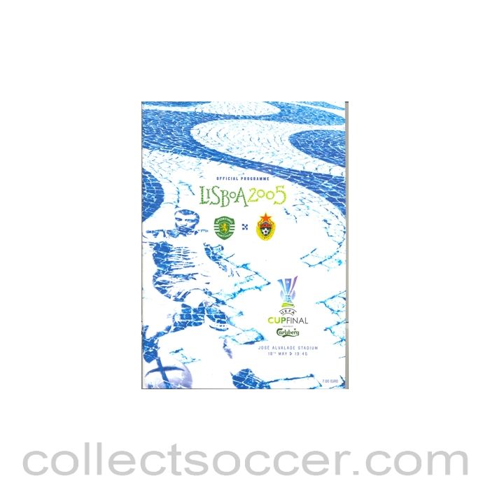 2005 UEFA Cup Final Official programme Sporting Lisbon v CSKA Moscow