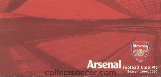 2006 Arsenal v Porto Rare Press Ticket Wallet + Ticket + Press Information Leaflet
